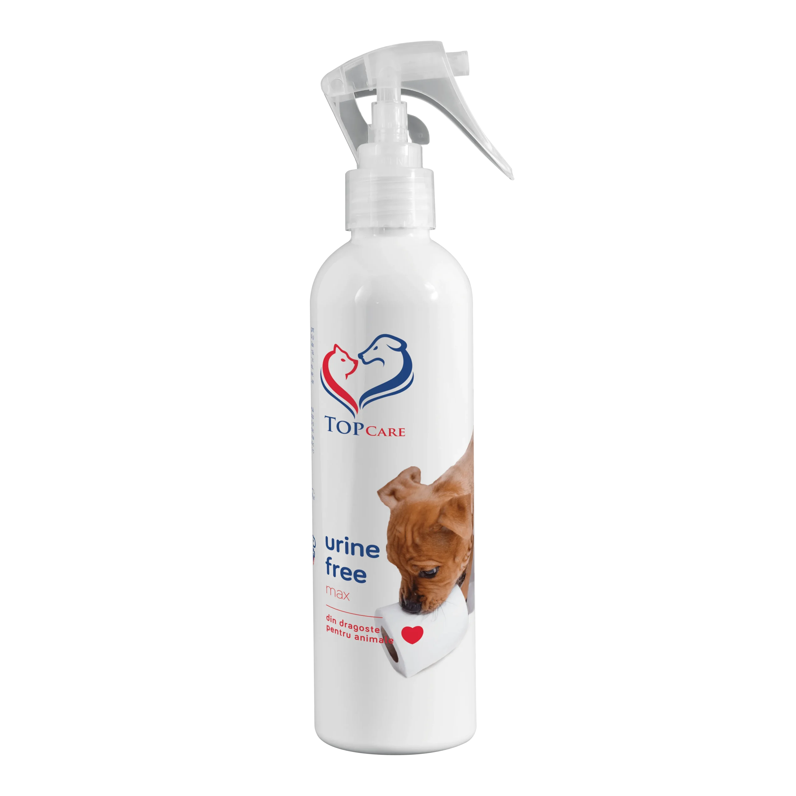 Soluţie Urine free pentru câini Topcare pentru îndepărtarea petelor de urină şi a mirosurilor de animale Soluţie Urine free pentru câini Topcare pentru îndepărtarea petelor de urină şi a mirosurilor de animale