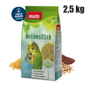 PANTO hrană pentru peruși cu Pluramin – mix de semințe naturale, îmbogățit cu vitamine A, D, E și iod pentru vitalitate și imunitate