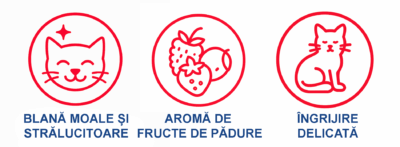 Icons Șampon Topcare pentru pisici cu fructe de pădure – blană moale, curată și strălucitoare